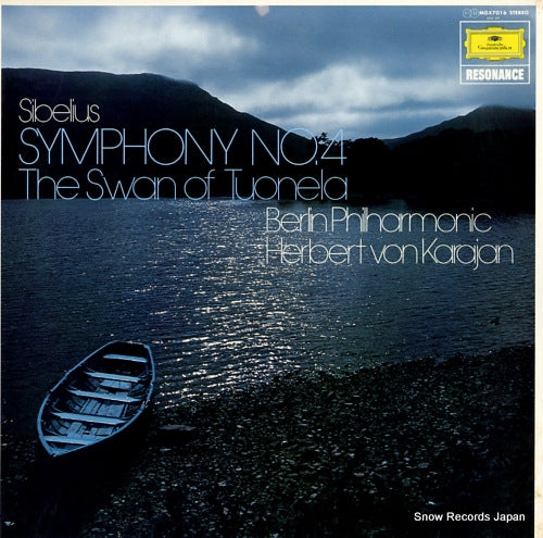 KARAJAN, HERBERT VON sibelius; symphony no.4, the swan of tuonela MGX7016