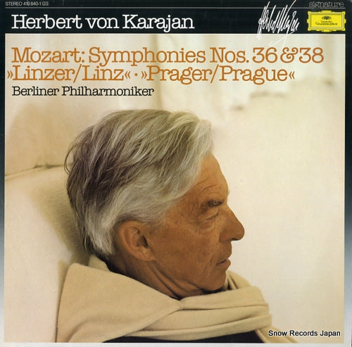 KARAJAN, HERBERT VON mozart; symphonies nos. 36 & 38 "linz" "prague" 410840-1