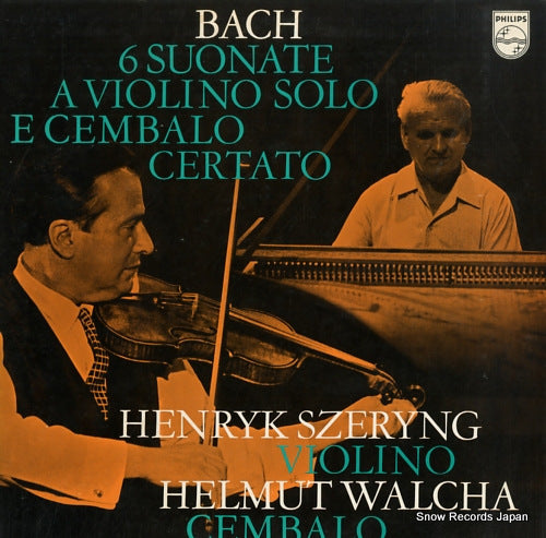 SZERYNG, HENRYK bach; six sonatas for violin and harpsichord 15PC-186-87