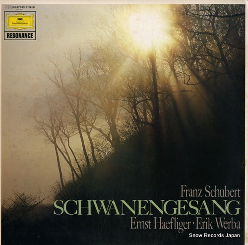 HAEFLIGER, ERNST schubert; schwanengesang MGX7039