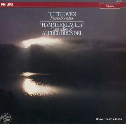 BRENDEL, ALFRED beethoven; piano sonatas "hammerklavier" "les adieux" 412918-1