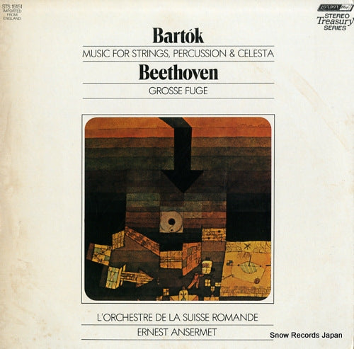 ANSERMET, ERNEST bartok; music for strings, percussion and celesta STS15151