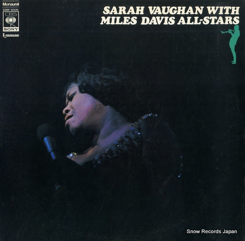 VAUGHAN, SARAH, WITH MILES DAVIS sara vaughan with miles davis all-stars SONP50228