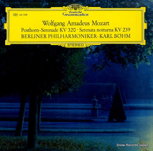 BOHM, KARL mozart; posthorn-serenade kv320, serenata notturna kv239 MG2248