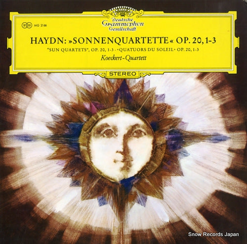 KOECKERT QUARTETT haydn; "sonnenquartette" op.20, 1-3 MG2166