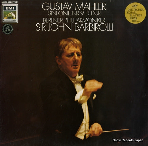 BARBIROLLI, JOHN mahler; sinfonie nr.9 d-dur 1C161-00237/8S