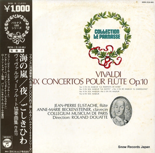 DOUATTE, ROLAND vivaldi; les concertos pour flute op.10 REM-1516-MU