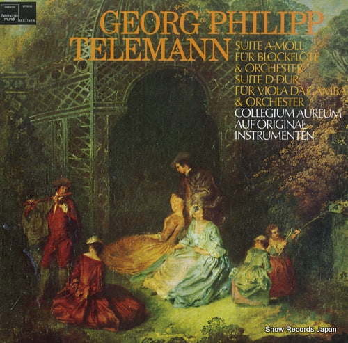 COLLEGIUM AUREUM telemann; suite a-moll fur blockflote & orchester ULS-3165-H