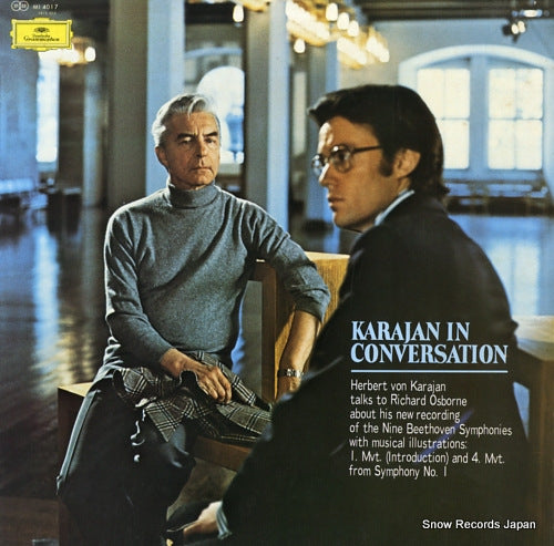 KARAJAN, HERBERT VON karajan in conversation MI4017