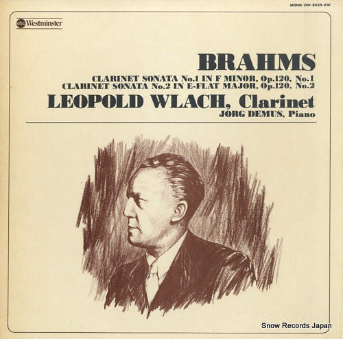 WLACH, LEOPOLD brahms; clarinet sonata no.1 in f minor, op.120, no.1 OW-8039-AW