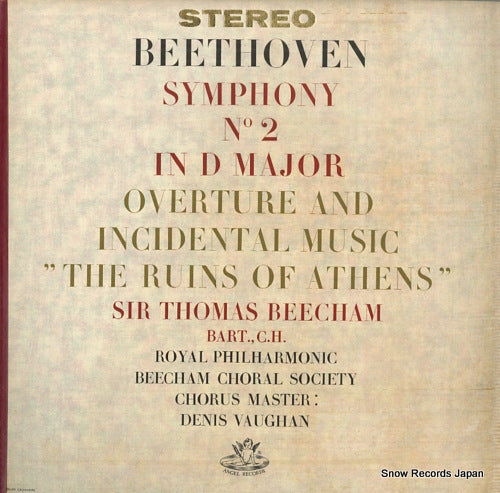 BEECHAM, THOMAS beethoven; symphony no.2 / the ruins of athens S35509