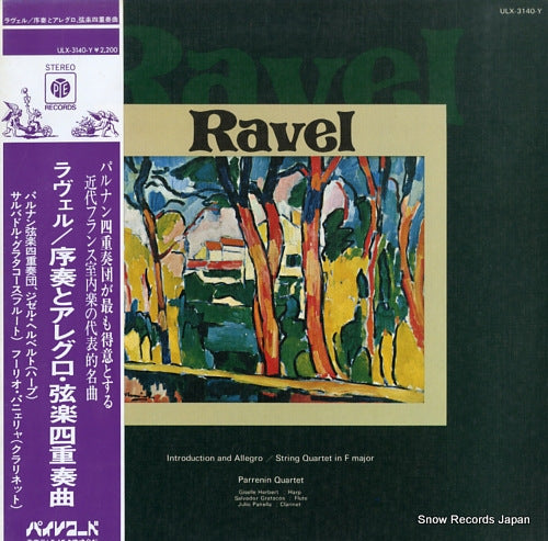 ARRENIN QUARTET ravel; introduction and allegro ULX-3140-Y