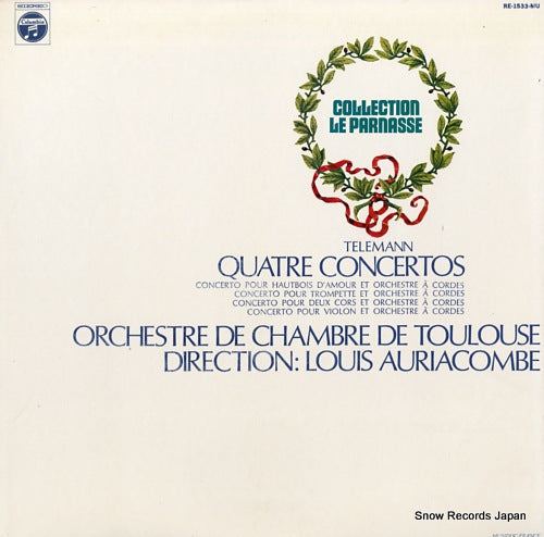 AURIACOMBE, LOUIS telemann; quatre concertos RE-1533-MU