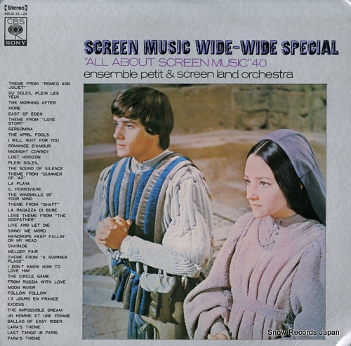 ENSEMBLE PETIT AND SCREEN LAND ORCHESTRA screen music wide-wide special "all about screen music" 40 SOLG-21