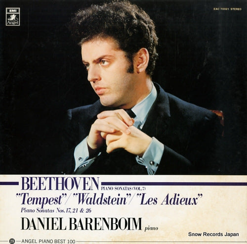 BARENBOIM, DANIEL beethoven; "tempest" / "waldstein" / "les adieux" EAC-70021