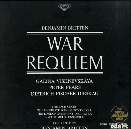 BRITTEN, BENJAMIN britten; war requiem DOR-0169-70