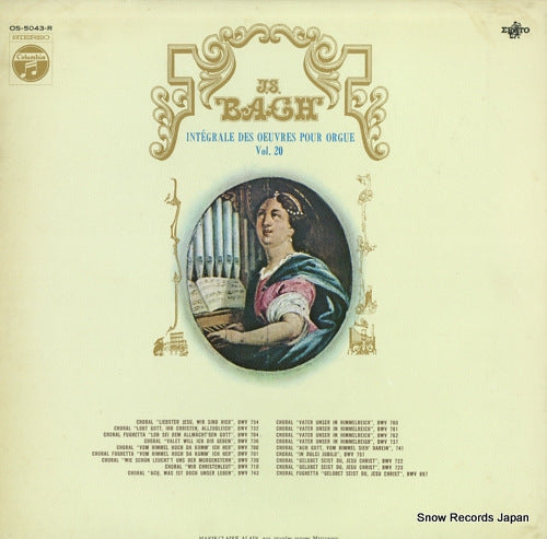 ALAIN, MARIE-CLAIRE bach; integrale des oeuvres pour orgue vol.20 OS-5043-R