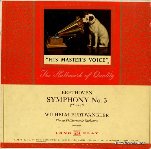 FURTWANGLER, WILHELM beethoven; symphony no.3 "eroica" LHMV-1044