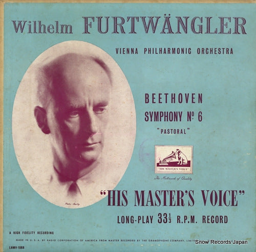 FURTWANGLER, WILHELM beethoven; symphony no.6 "pastoral" LHMV-1066