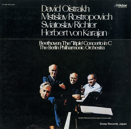 KARAJAN, HERBERT VON beethoven; the "triple" concerto in c VIC-9013-4