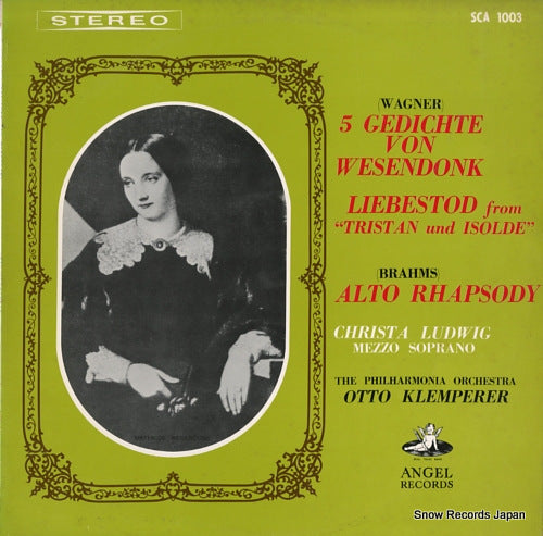 KLEMPERER, OTTO wagner; 5 gedichte von wesendonk SCA1003