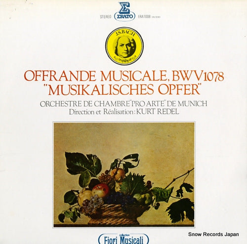 REDEL, KURT bach; offrande musicale, bwv1078 "musikalisches opfer" ERA1008