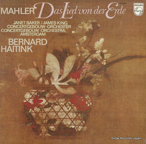 HAITINK, BERNARD mahler; das lied von der erde X-7603