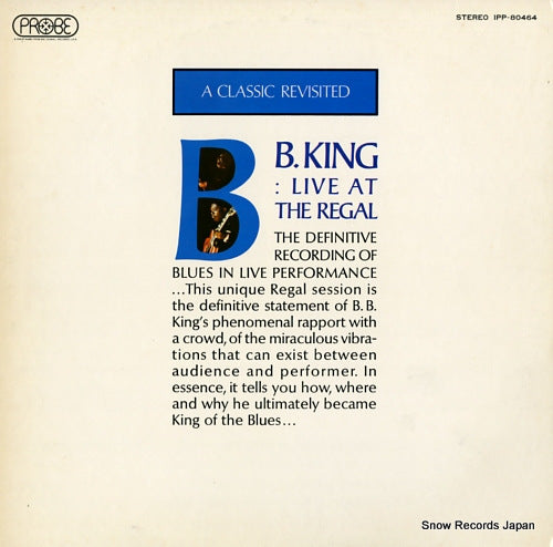 KING, B.B. live at the regal IPP-80464