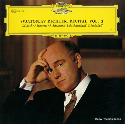 RICHTER, SVJATOSLAV svjatoslav richter recital vol.2 (live recordings from the concert tour of italy) MG2193