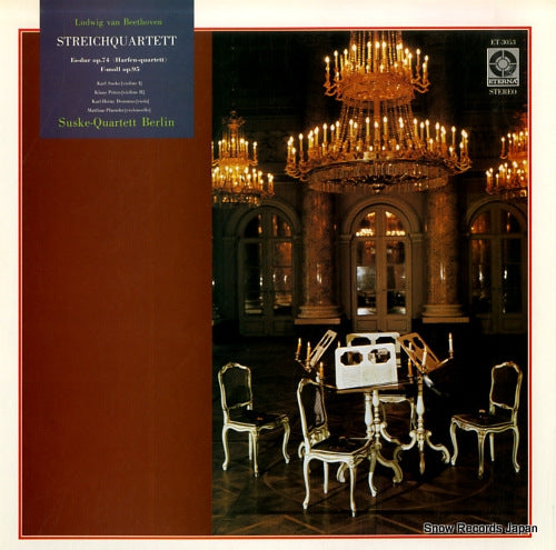 SUSKE-QUARTETT, BERLIN beethoven; streichquartett es-dur op.74"harfen-quartett" & f-moll op.95 ET-3053