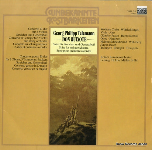 MULLER-BRUHL, HELMUT telemann; don quixote VMS1216