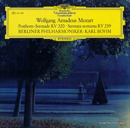 BOHM, KARL mozart; posthorn-serenade kv320, serenata notturna kv239 MG2248