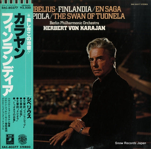 KARAJAN, HERBERT VON sibelius; finlandia / en saga / tapiola / the swan of tuonela EAC-80377
