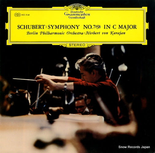 KARAJAN, HERBERT VON schubert; symphony no.7(9) in c major MG2140