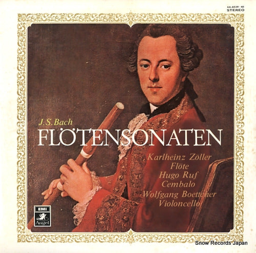 ZOLLER, KARLHEINZ bach; flotensonaten AA-8539-40