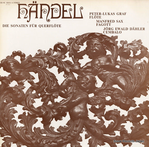 GRAF, PETER-LUKAS handel; die sonaten fur querflote ML8003/4
