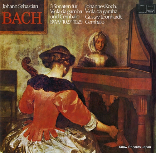 KOCH, JOHANNES bach; 3 sonaten fur viola gamba und cembalo ULS-3140-H