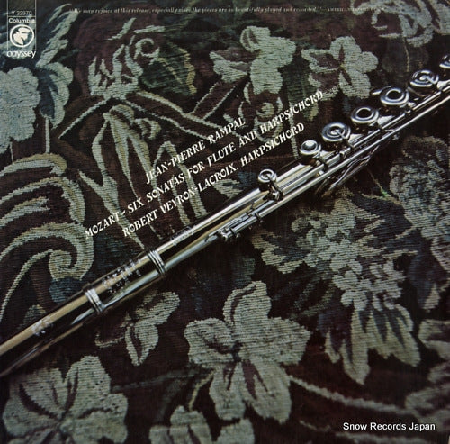 RAMPAL, JEAN-PIERRE mozart; six sonatas for flute and harpsichord Y32970