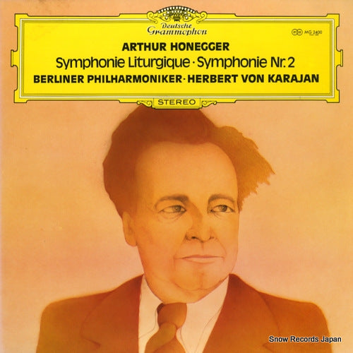 KARAJAN, HERBERT VON honegger; symphony no.2 for string orchestra and trumpet MG-2400