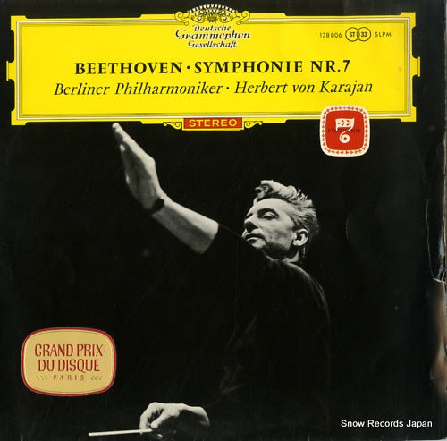 KARAJAN, HERBERT VON beethoven; symphonie nr.7 SLPM138806