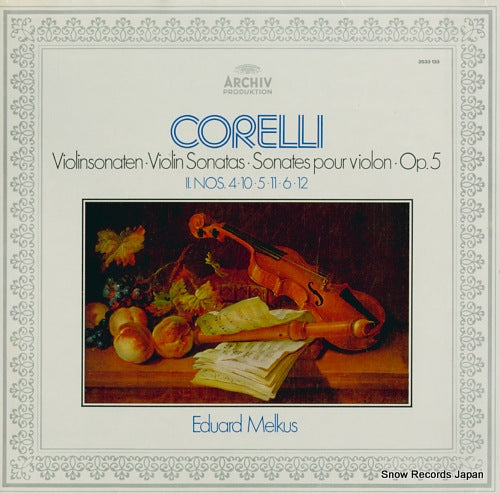 MELKUS, EDUARD corelli; sonates pour violon, op.5 2533133