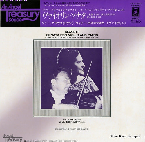 KRAUS, LILI, AND WILLI BOSKOWSKY mozart; violin sonatas (vol.4) EAC-30137