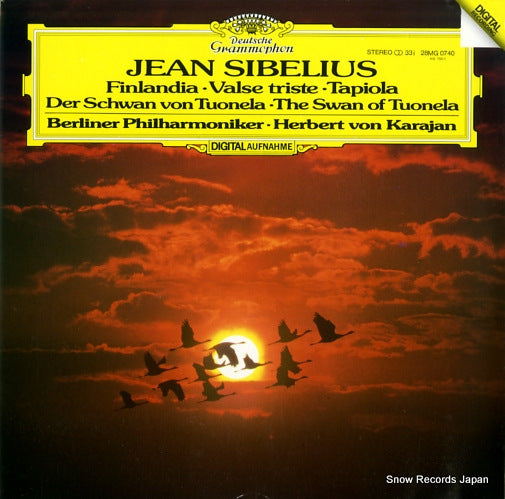 KARAJAN, HERBERT VON sibelius; finlandia, op.26 28MG0740
