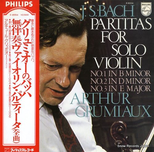 GRUMIAUX, ARTHUR bach; partitas for solo violin X-8554