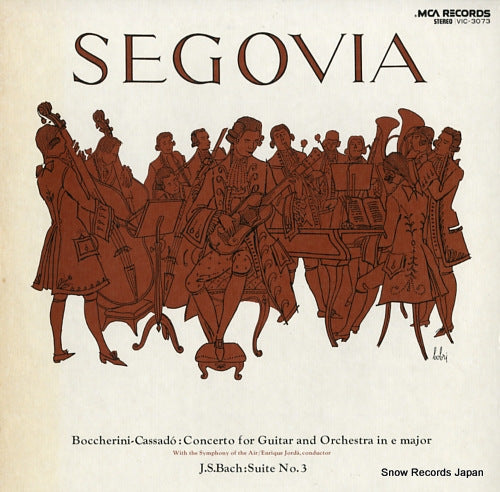 SEGOVIA, ANDRES boccherini-cassado; concert for guitar and orchestra in e major VIC-3073