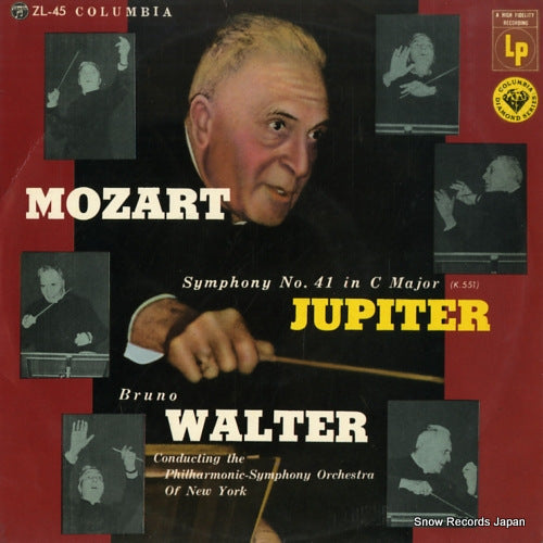 WALTER, BRUNO mozart; symphony no.41, in c major, k.551 "jupiter" ZL-45