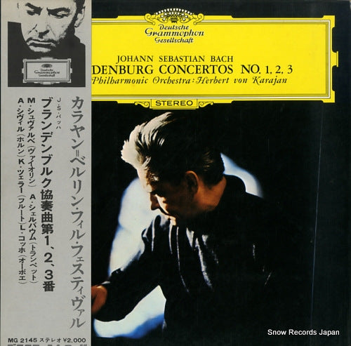 KARAJAN, HERBERT VON bach; brandenburg concertos no.1, 2, 3 MG2145
