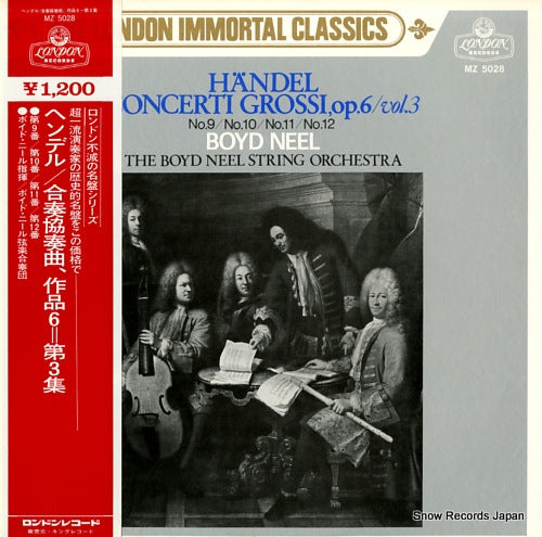 NEEL, BOYD handel; concerti grossi op.6 volume 3 MZ5028