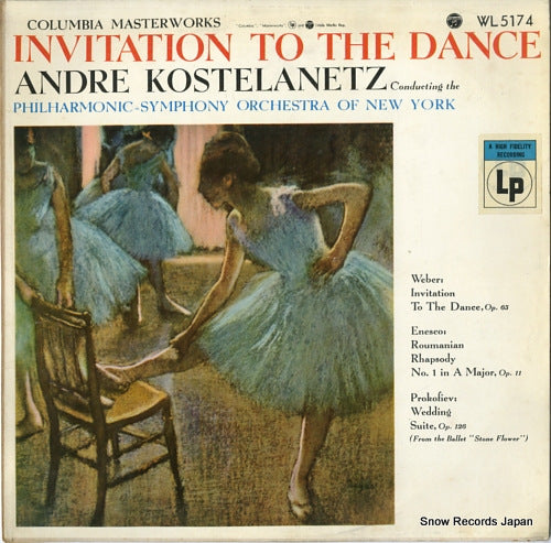 KOSTELANETZ, ANDRE weber; invitation to the dance WL5174
