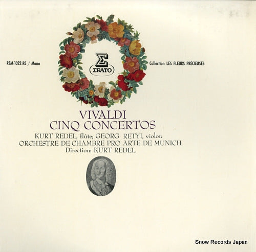REDEL, KURT vivaldi; cinq concertos REM-1022-RE